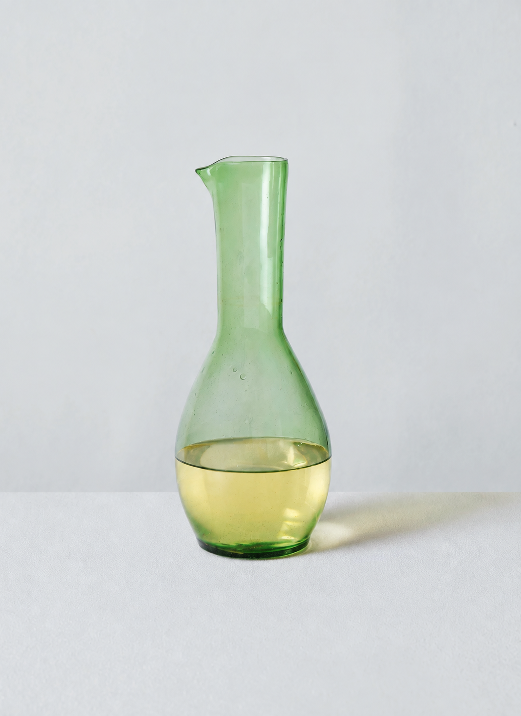 Moroccan Glass Carafe - Green